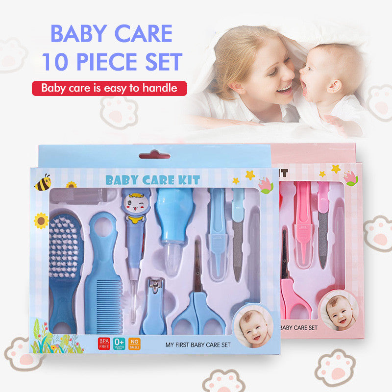 10 in 1 Baby Nail Care Tool Newborn Baby Nail Clippers Nail Clippers 10Pcs Health Care for Infants Newborns Children's Baby Grooming Kit 10 Pcs Box/Gift Box For Babies And Kids 10 Pcs Health Care Kit For Newborn Baby Digital Thermometer