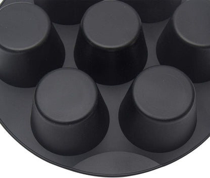 7 Inch Silicone Muffin Pan Cupcake Cups,7 Cup Air Fryer Silicone Cupcake Air Fryer Accessories