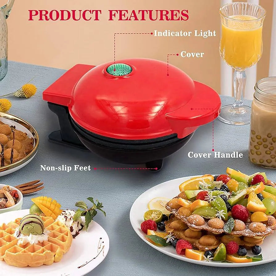 Mini Maker Waffle 4" Cooking Surface Non-Stick 350W SMT