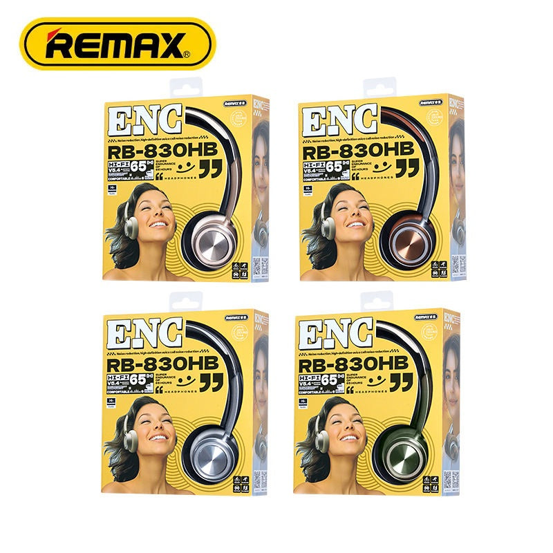REMAX RB-830HB Retro Wireless Headphones Vintage Style BT 5.4 60-Hour Built-in Mic Comfort Fit Headphone for Music & Calls