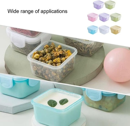 60 ML Mini Storage Boxes Food Containers with Lid 4 Piece