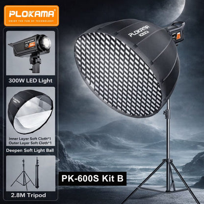 Plokama PK-600S-B Professional Softbox Lighting & Tripod Kit (300W)