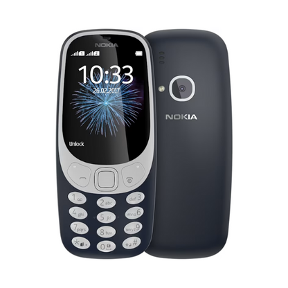Nokia 3310 Classic (2024) Dual SIM Phone, Long Battery Life Durable Button Phone