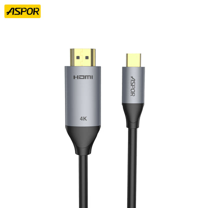 Aspor A271 USB-C To HDMI Digital HDMI Cable For Devices With USB-C To HDMI Ports - 2M