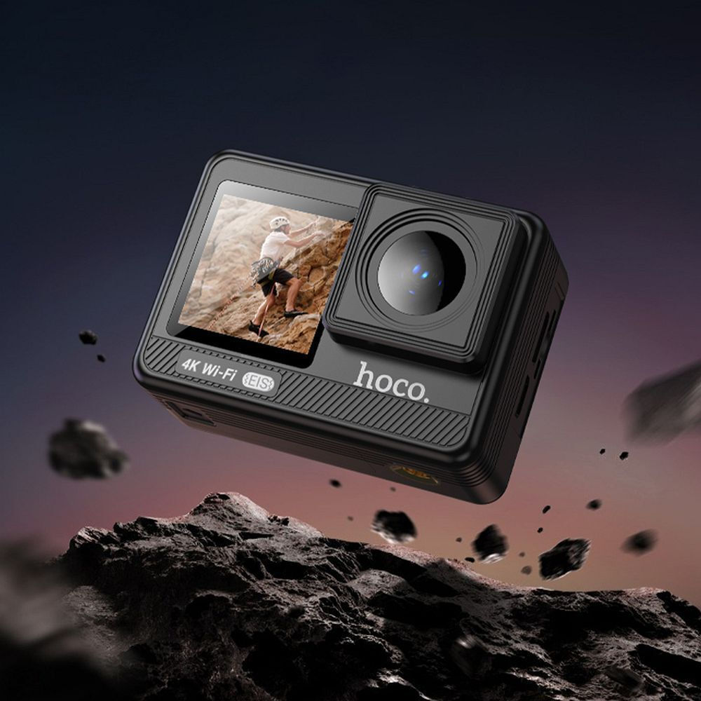 Hoco DV102 (4K / 12MP 2160p 60FPS / WIFI ) EIS Anti-Shake Action Camera