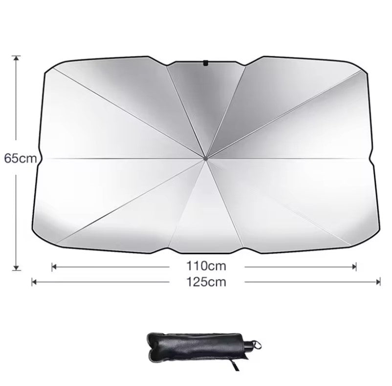 Car Sunshade Umbrella Windshield Folding Front Parasol Umbrella Type Sun Shade for Car Window Car Ac