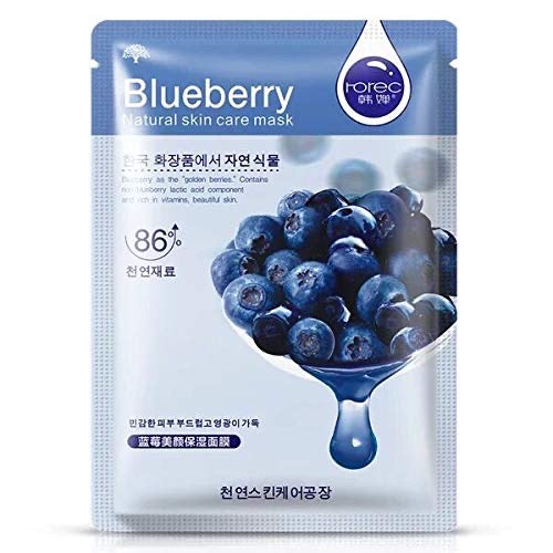 Natural Essence Face Mask 5 Flavour (Organic Collagen Fruits Facial Sheet Mask)