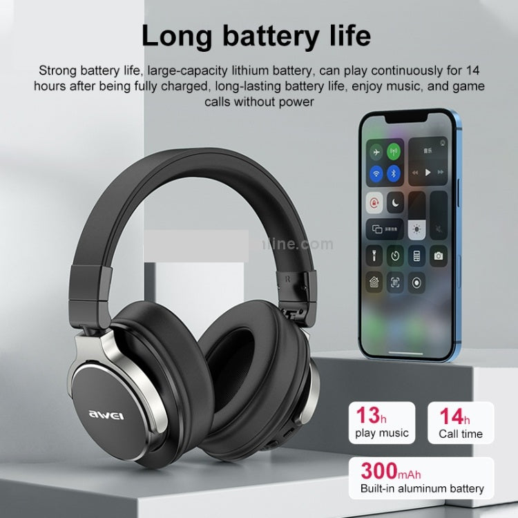 Awei A710BL NC Foldable ANC Noise Cancelling Bluetooth Wireless Headset