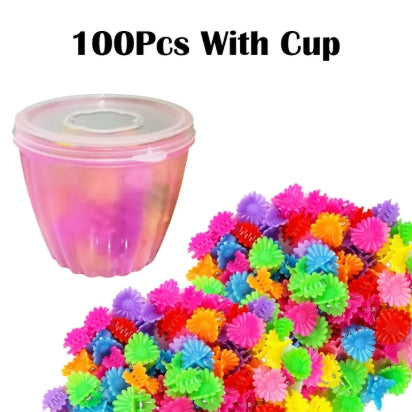 Girls Mini Hair Clips Colorful Flower Hair Pins Plastic,Hair Band,Kids Hair Decoration