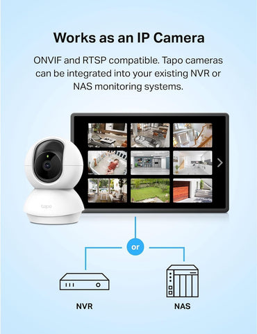 TP-Link Tapo C200 Pan/Tilt Security Camera for Baby Monitor, Pet Camera w/Motion Detection, 1080P, 2-Way Audio, Night Vision, Cloud & SD Card Storage, Works with Alexa & Google Home
