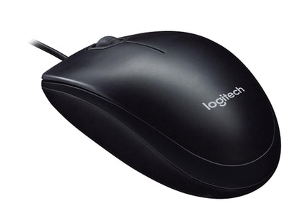 Logitech M90 USB Optical Mouse 800 DPI Ambidextrous Design for Left & Right Handers