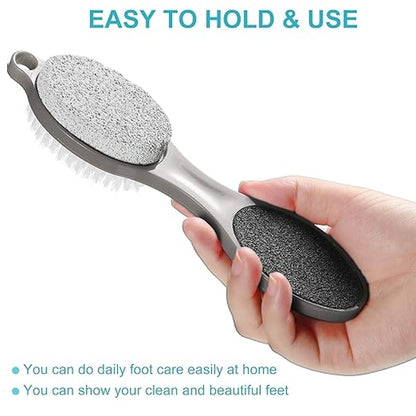 1PC 4-Sided Foot File & Pumice Stone Dead Skin Remover Pedicure Grinding Tool – Random Color