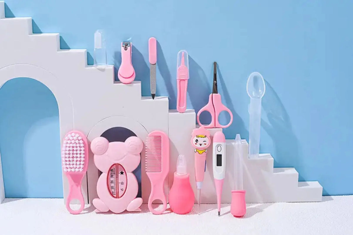 13-Pcs Baby Care & Grooming Kit - Essential Infant Nursery Healthcare Set