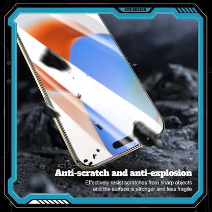ATB DESIGN Anti-Shock Tempered Glass For iPhone 16 Pro Max , Gorilla Glass, [9H] Hardness, Super HD Clear, Made With Japanese Technology Glue
