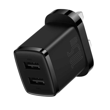Baseus 10.5w Dual USB UK Pin Adapter – CCXJ010301