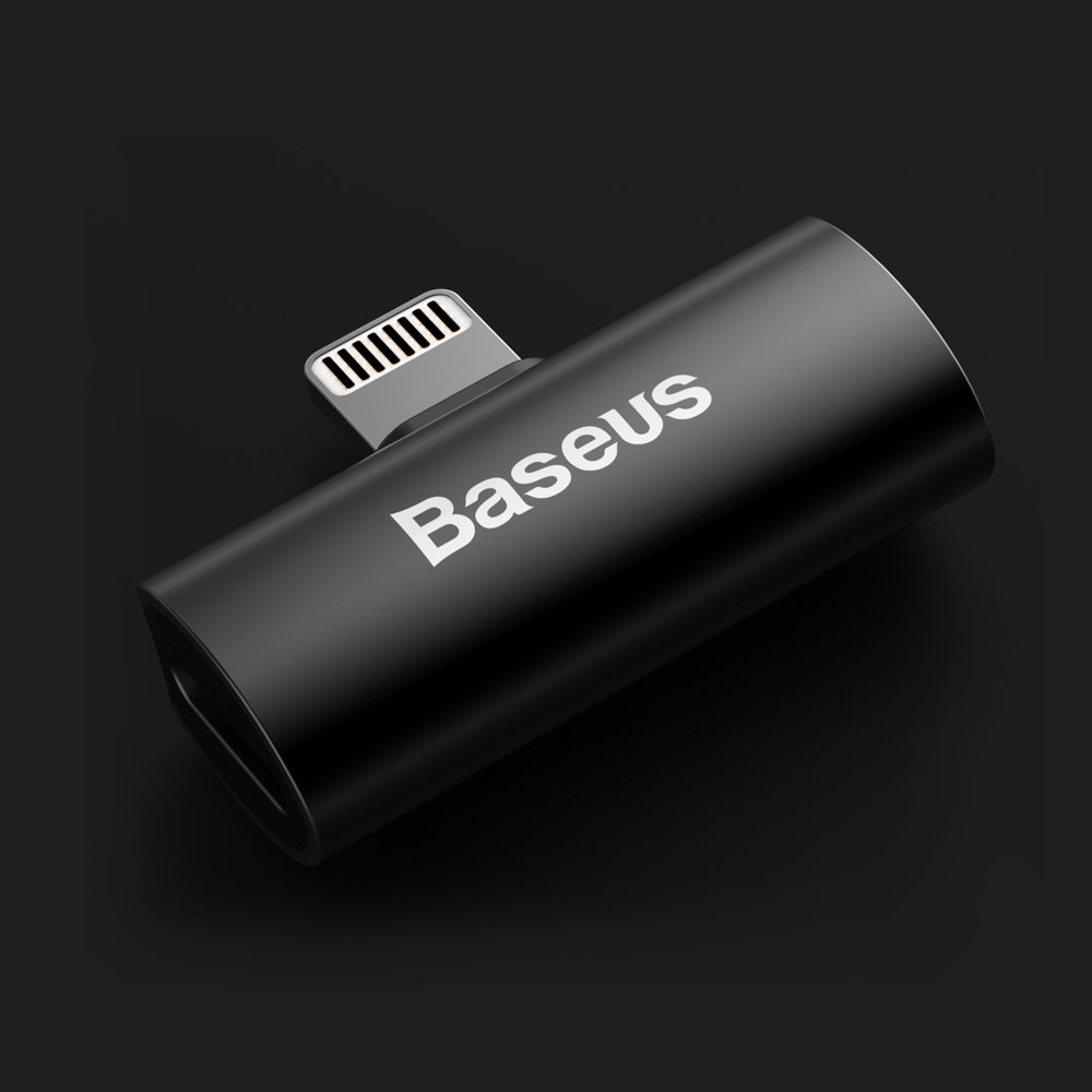 Baseus Audio Converter L46 Adapter from Lightning Male to 2x Lightning Female Port