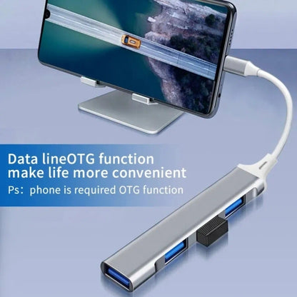 USB Type-C Hub Aluminum 4/8 Port USB 3.0 2.0 High-Speed 5Gbps Adapter