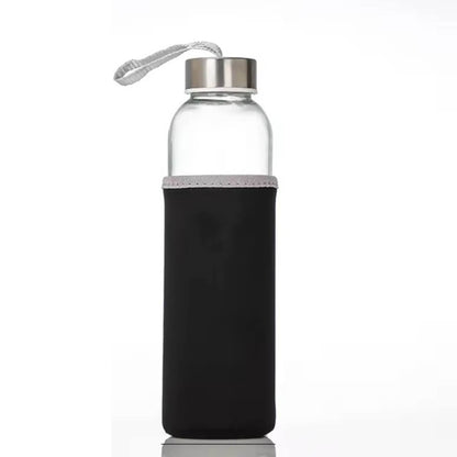 Mini Glass Water Bottle with Sleeve