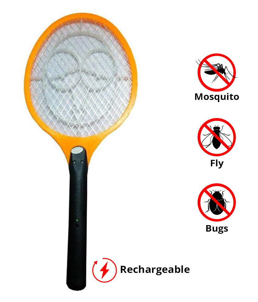 Electronic Rechargeable Mosquito Bat Racket Swatter Killer Bat Insect Killers Mosquito Net