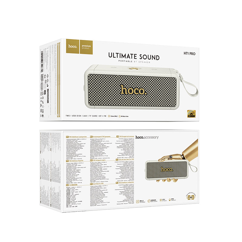 HOCO Premium Bluetooth Speaker HT1 Pro Wireless Sports 16W (Supports TF, USB, AUX)