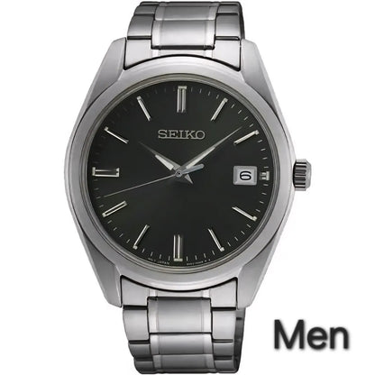 SEIKO Classic Watch Quartz Date Men Women Couple Watch