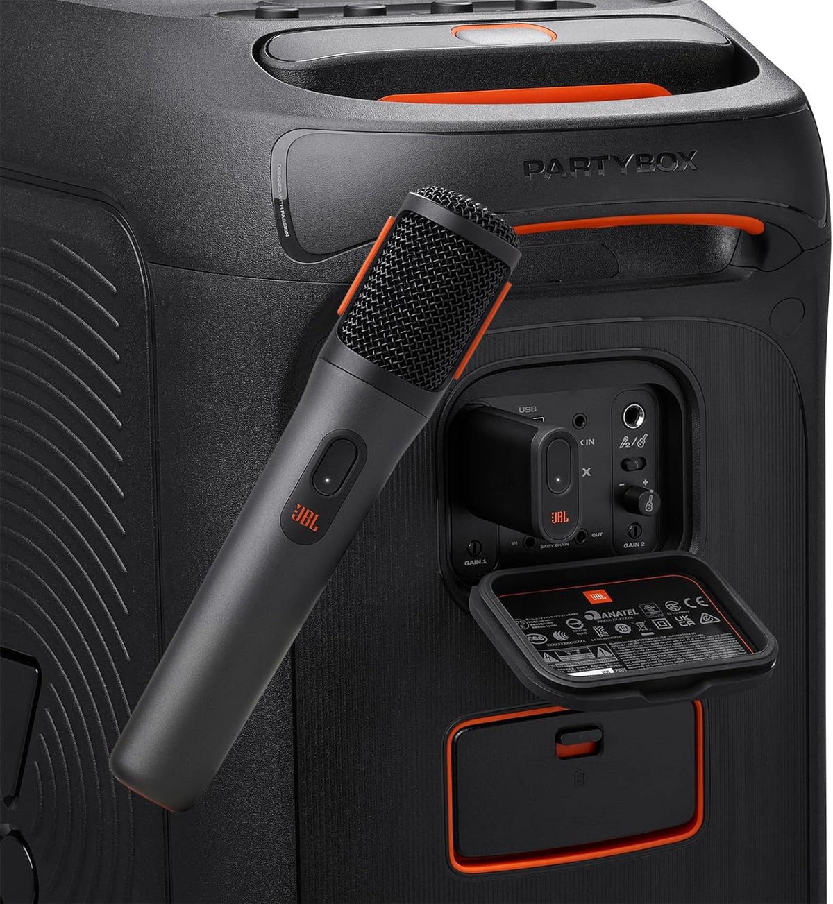 JBL PartyBox Wireless Mic - 2X Digital Wireless Microphones, Rechargeable Battery (20hrs - 700mAh), Clear Voice