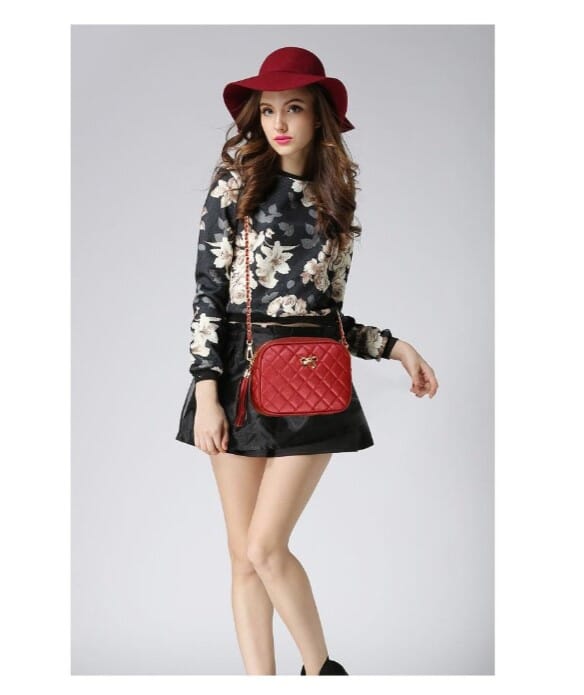 Everyday Carry - 2026 New Fashion Female Shoulder Bag Rhombus Embroidered Solid Color Chain