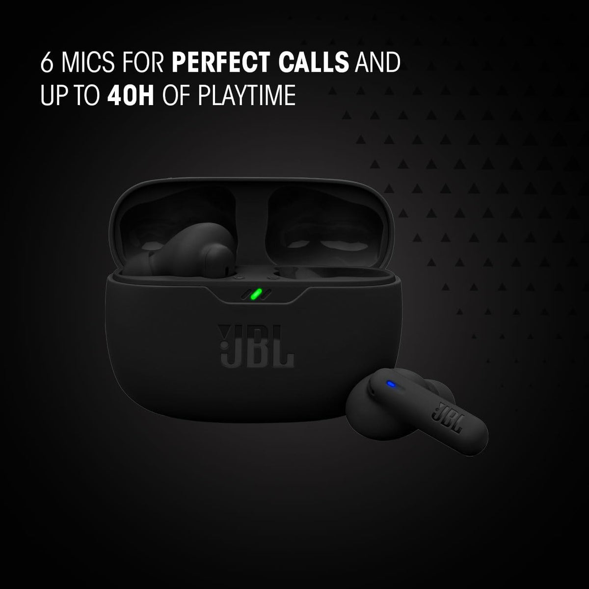 JBL Wave Beam 2 Adaptive Noise Cancelling with Smart Ambient True Wireless Earbuds, Deep Bass, Comfort Fit, 40H Battery, Hands-Free + VoiceAware, Water and Dust Resistant