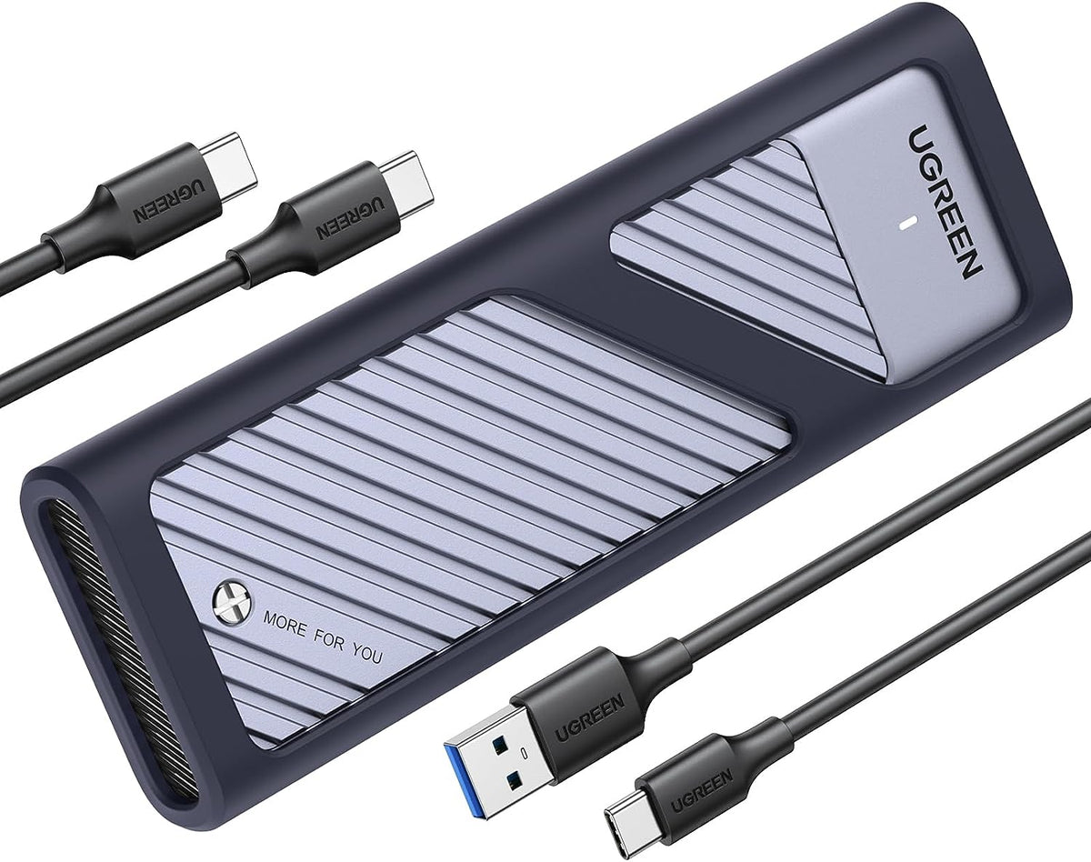 UGreen 15511 M.2 NVMe SSD Enclosure USB 3.2 10Gbps NVMe Enclosure PCIe M.2 to USB Adapter Aluminum External Portable SSD Case