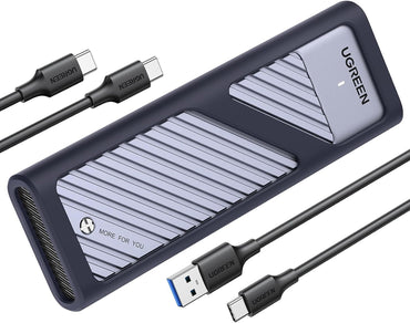 UGreen 15511 M.2 NVMe SSD Enclosure USB 3.2 10Gbps NVMe Enclosure PCIe M.2 to USB Adapter Aluminum External Portable SSD Case