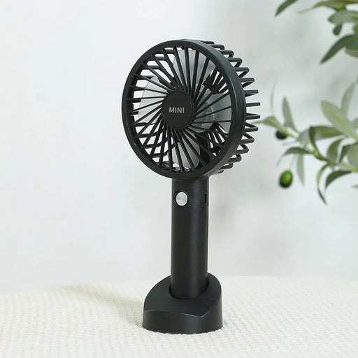 Strong Wind Personal Mini Fan USB Rechargeable Handheld Desk Fan with Base