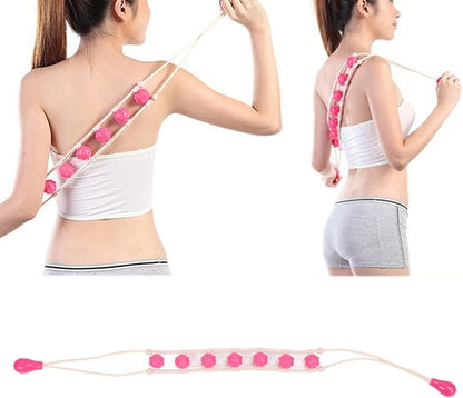 Body Muscle Roller Rope, Back Massage Roller Rope, 7 Wheel Massage Foam Roller
