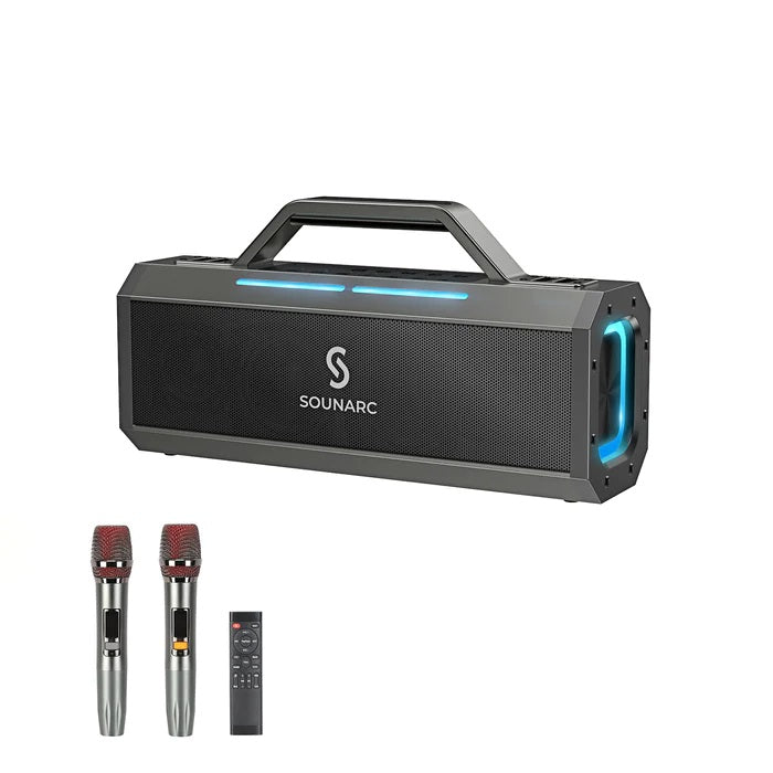 Original SOUNARC K1 Karaoke Party Speaker With 2 Wireless Microphones