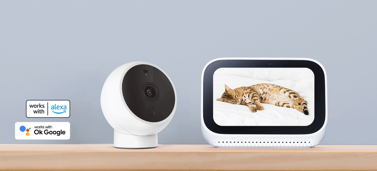 Xiaomi Mi Camera 2K Magnetic Mount, Ultra Clear 2k Image Quality, Infrared Night Vision, Two-Way Voice Calls, Motion Detection, Smart Voice Control