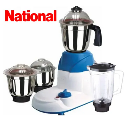 Indian High Grade Mixer Grinder 550 Watts 4 in 1 Stainless Steel Jar Set