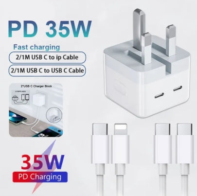 IPhone 35W USB-C + C Power Adapter + Cable