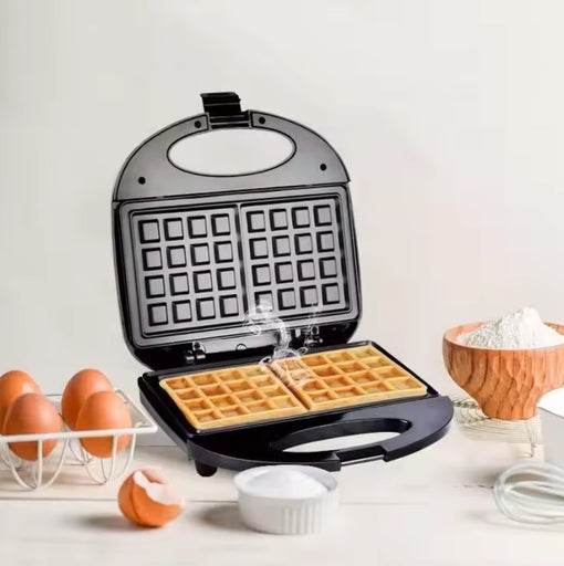 Sokany Waffle Maker SK-114, Portable 2-Slice Square Nonstick Waffle Maker with Easy Handle