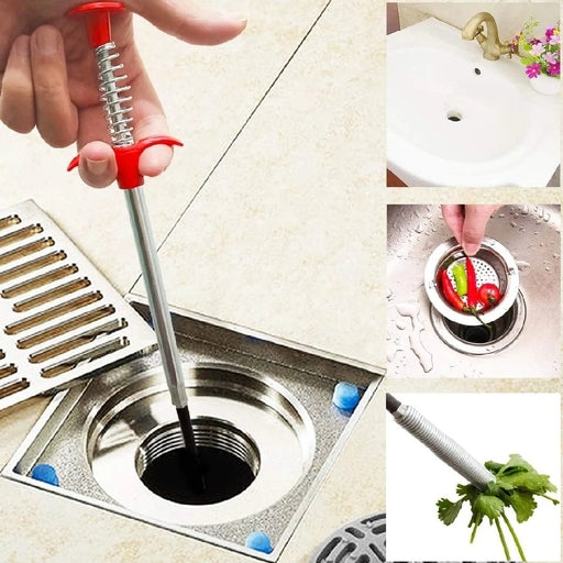 Flexible Retractable Grabber Tool Claw Stick Drain Cleaner Hair Remover Cable Aid SMT