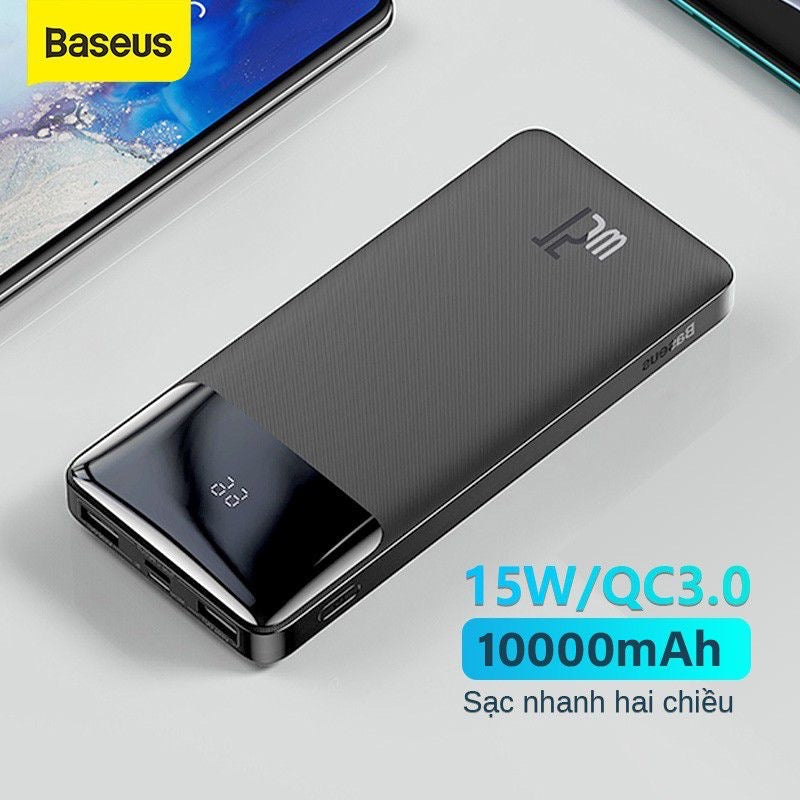 Baseus 10000MAh 15W Fast Charging Type-C Output Power Bank with Bipow Digital Display Power Bank