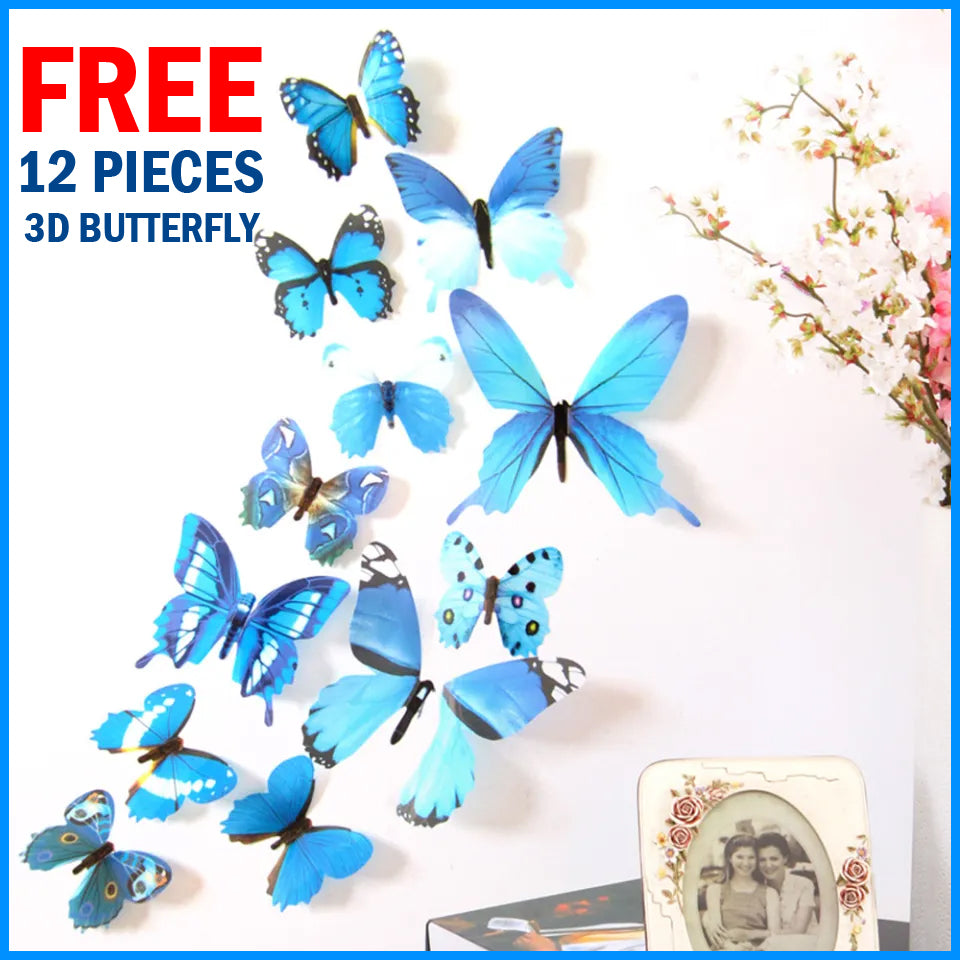 FREE 12 PCS 3D BUTTERFLY WITH Complete Set 133 Pcs Mega Pack Balloon Arch Garland Kit Multicolor Macaron Balloons Wedding Birthday Party Decoration balloons Garland Birthday celebration party decoration pink balloon theme 133 pcs Full set