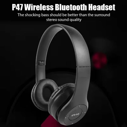 2026 P47 Bluetooth 4.2 Headphone Wireless Headband Sports Earphone Hands Free Music Gaming Headset