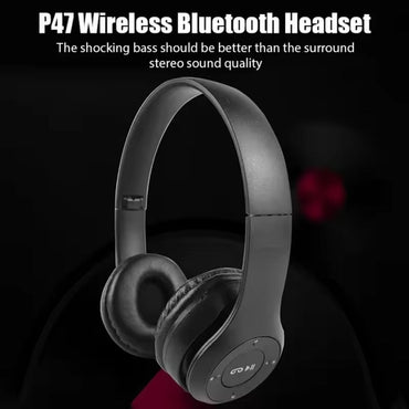 2026 P47 Bluetooth 4.2 Headphone Wireless Headband Sports Earphone Hands Free Music Gaming Headset