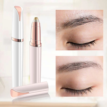 Rechargeable Eyebrow Hair Remover with LED Light for Women, Painless Hair Removal