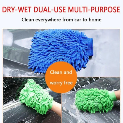 Car Wash Gloves Microfiber Wash Mitt Brush Tools for Car Window Body