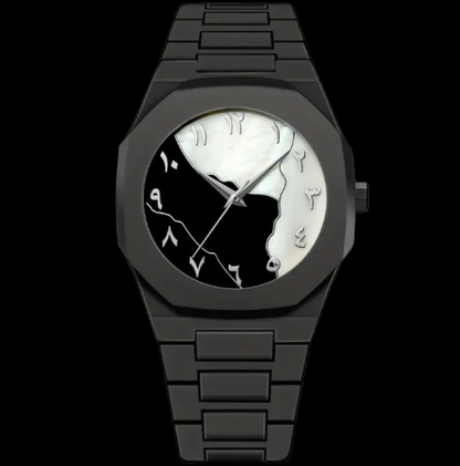 ARABIC AURA Lightweight Polycarbonate Waterproof Wristwatch for Men & Women Minimalist Luminous Hand