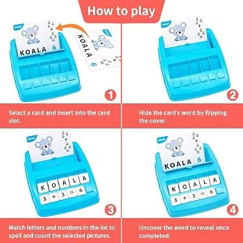 Learning Educational Toys 2 in 1 Matching Letter and Number Games for Boys and Girls Sight Words Rec