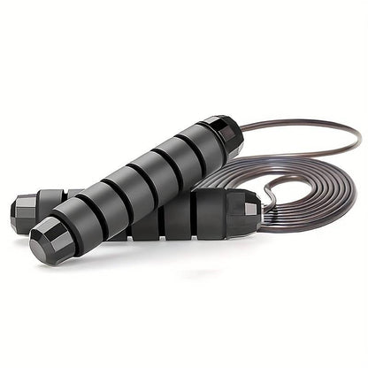 Skipping Rope Tangle-Free with Ball Bearings Rapid Speed Jump Rope Cable and 6” Memory Foam Handles