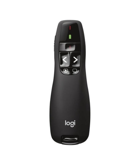 Logitech R400 Wireless Presenter with Red Laser Pointer â€“ Perfect for PowerPoint