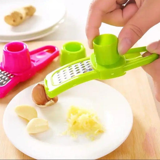 Garlic Crusher Multi Functional Manual Ginger Garlic Grinding Grater Cutter Utensils Garlic Peeler