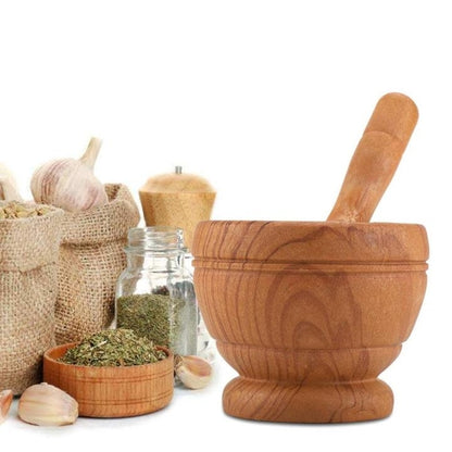 Mortar and Pestle Set, Manual Plastic Garlic Grinder Spices Fiber Plastic